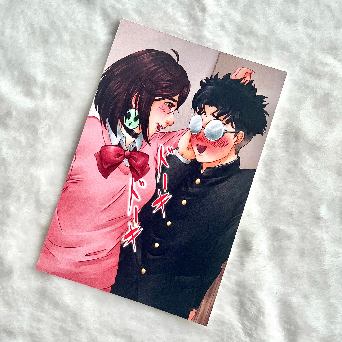 Love in the Air Momo and Okarun Print