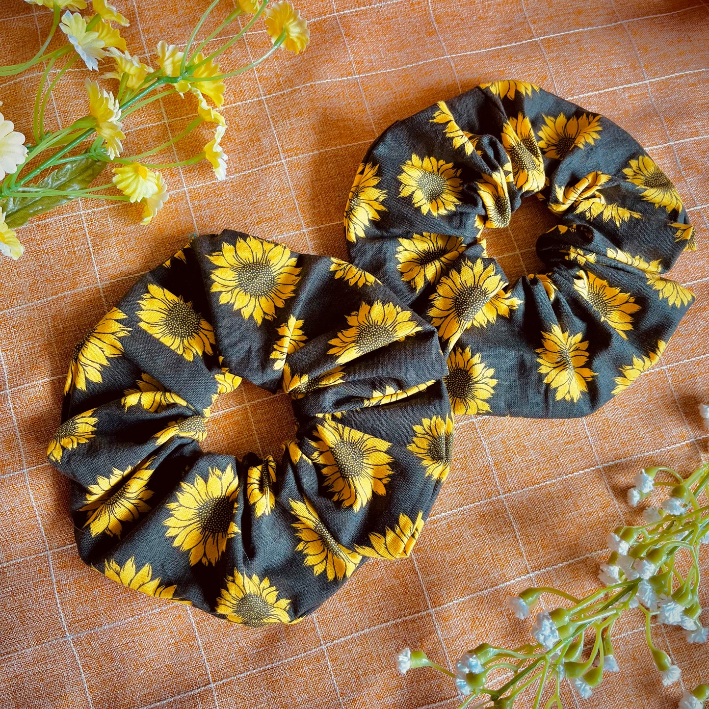 Sunflower Scrunchies