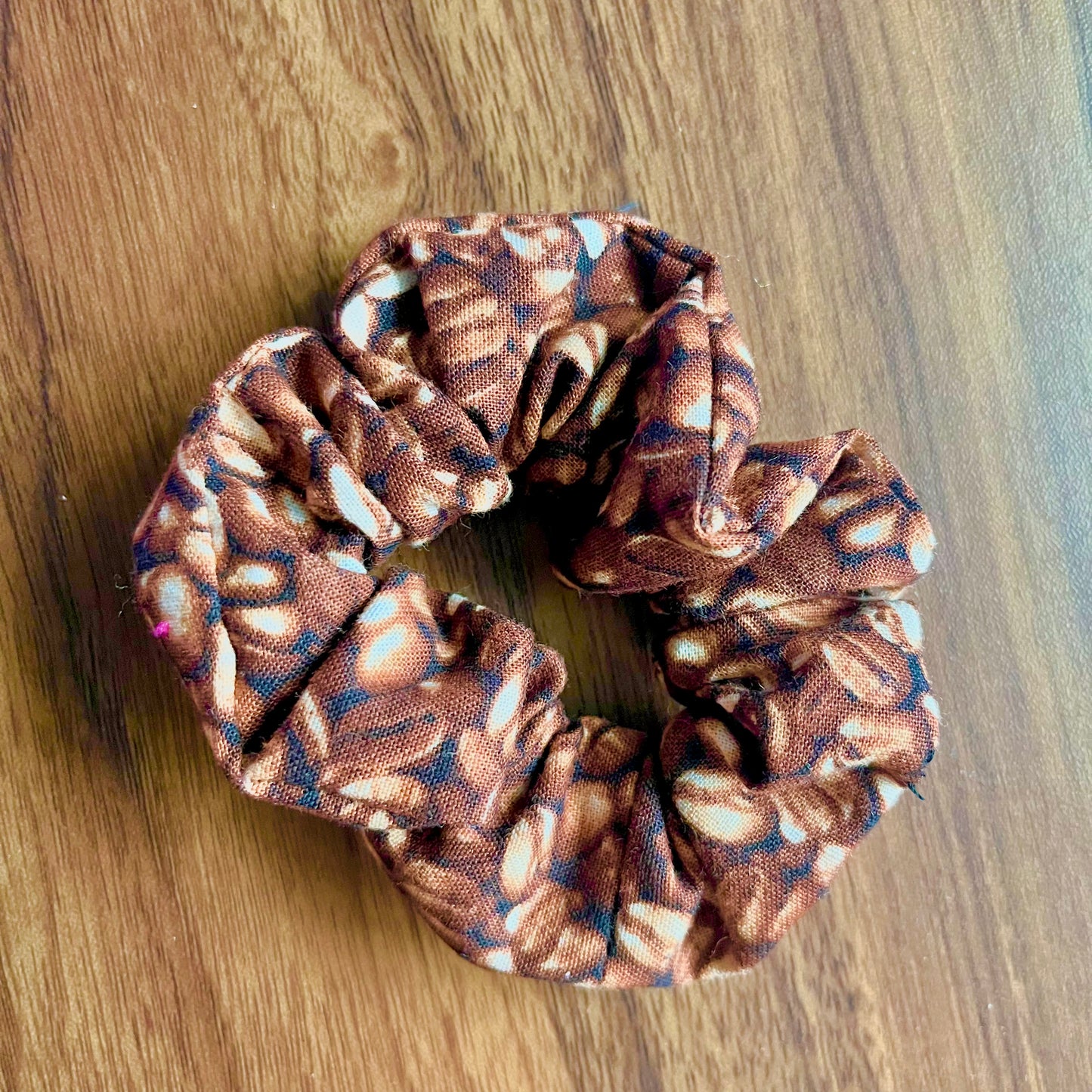 Small Coffee Bean Scrunchy