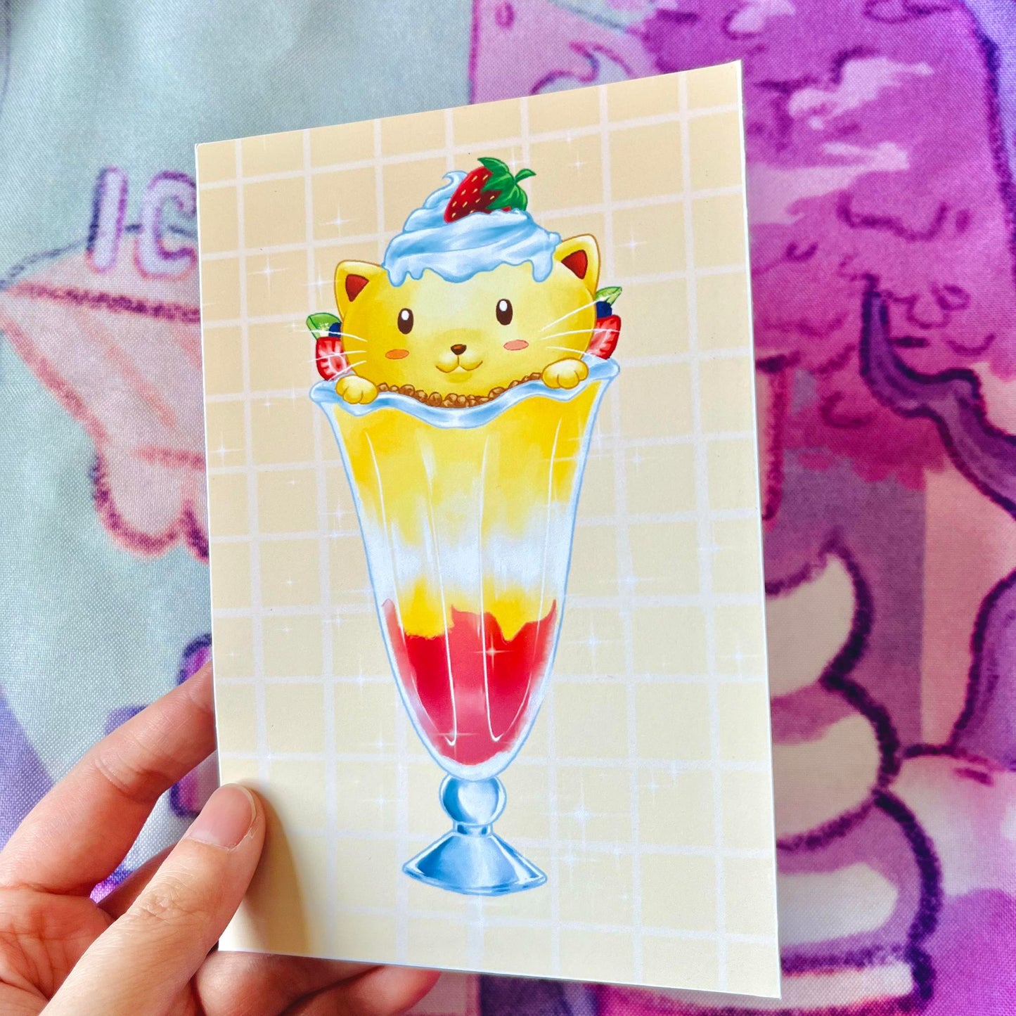 Purrfait Mini Art Print