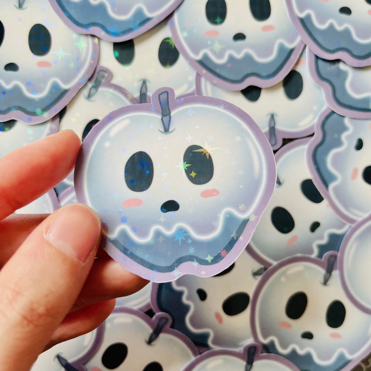 Ghost Apple Stickers