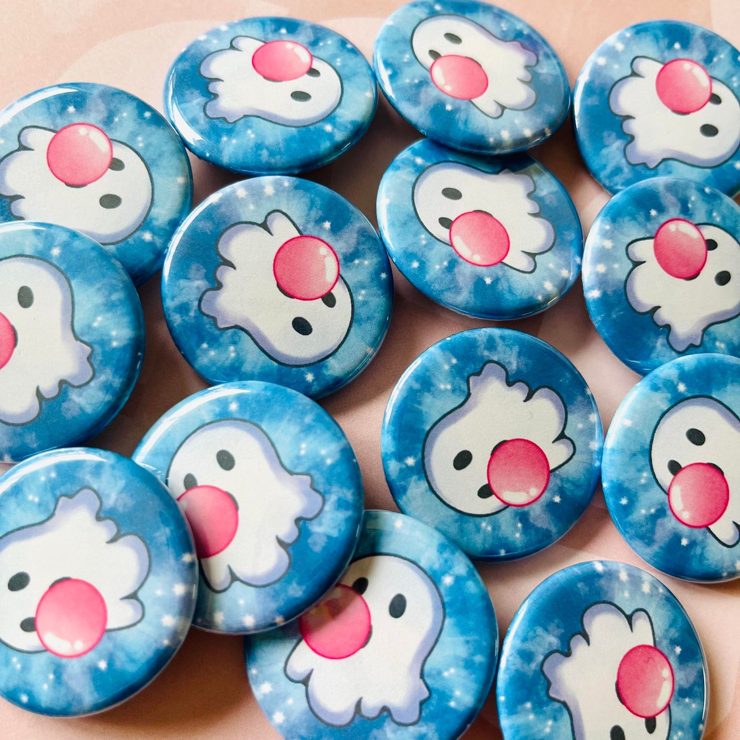 Bubblegum Ghostie Button