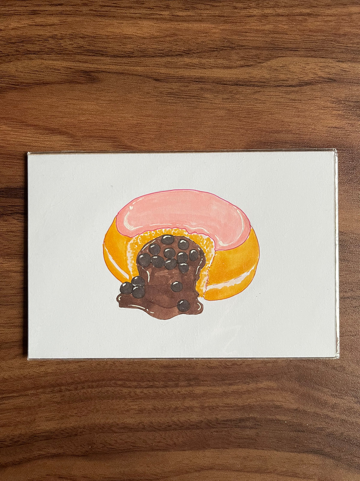 Boba Donut Original Illustration