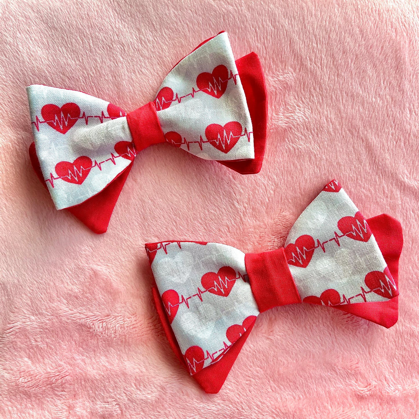 Heartbeat Hair Bows