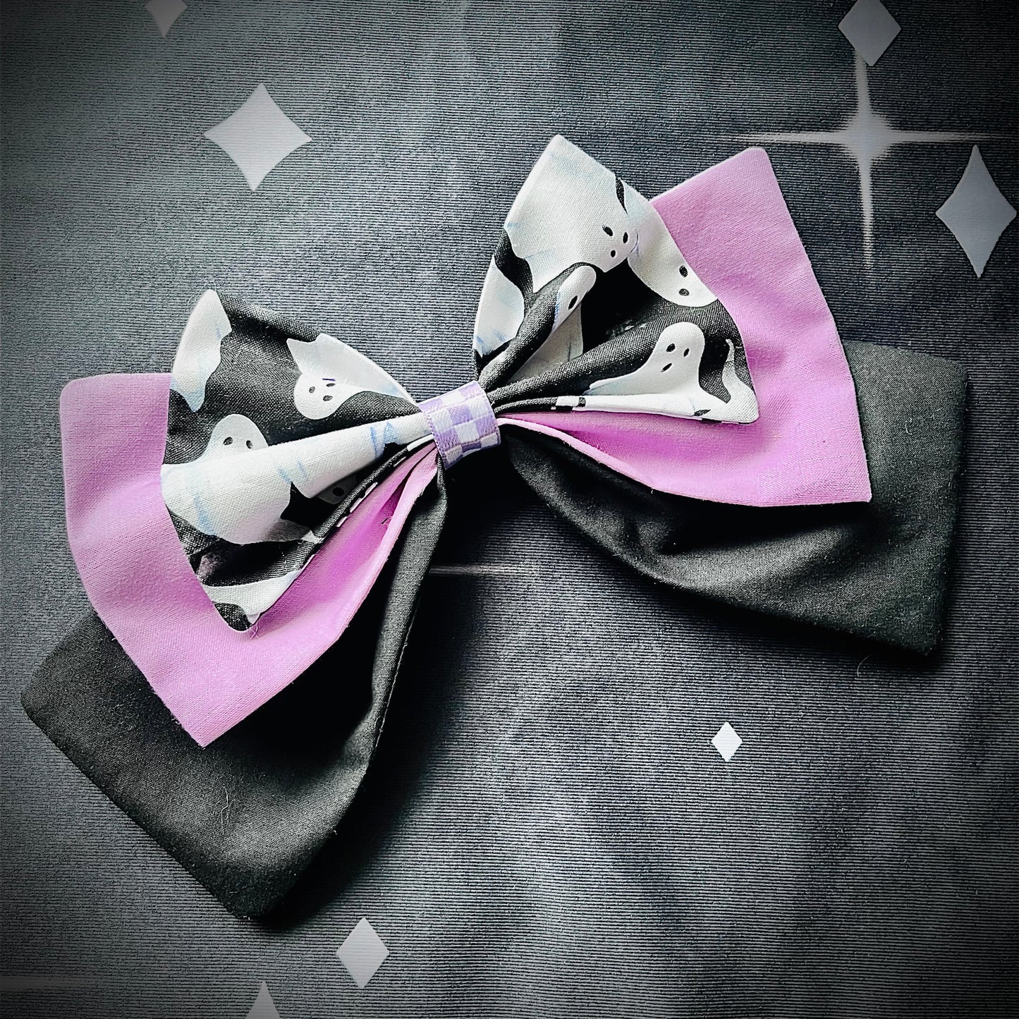 Lavendar Ghost Hair Bow