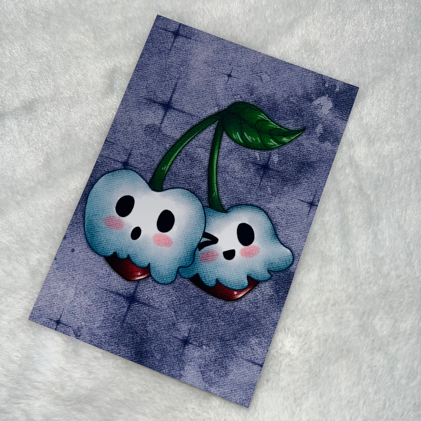 Spoopy Cherry Mini Art Print