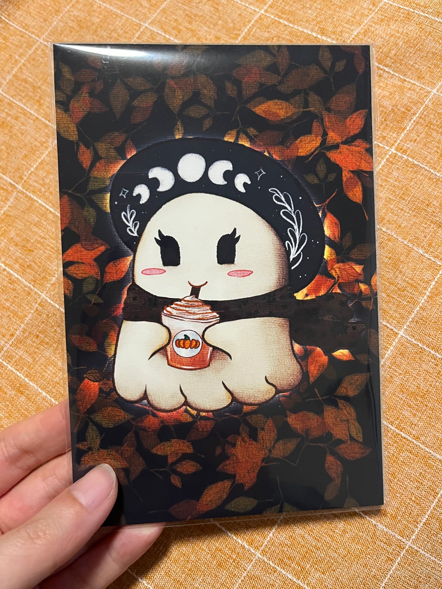 Pumpkin Spice Ghost Mini Art Print