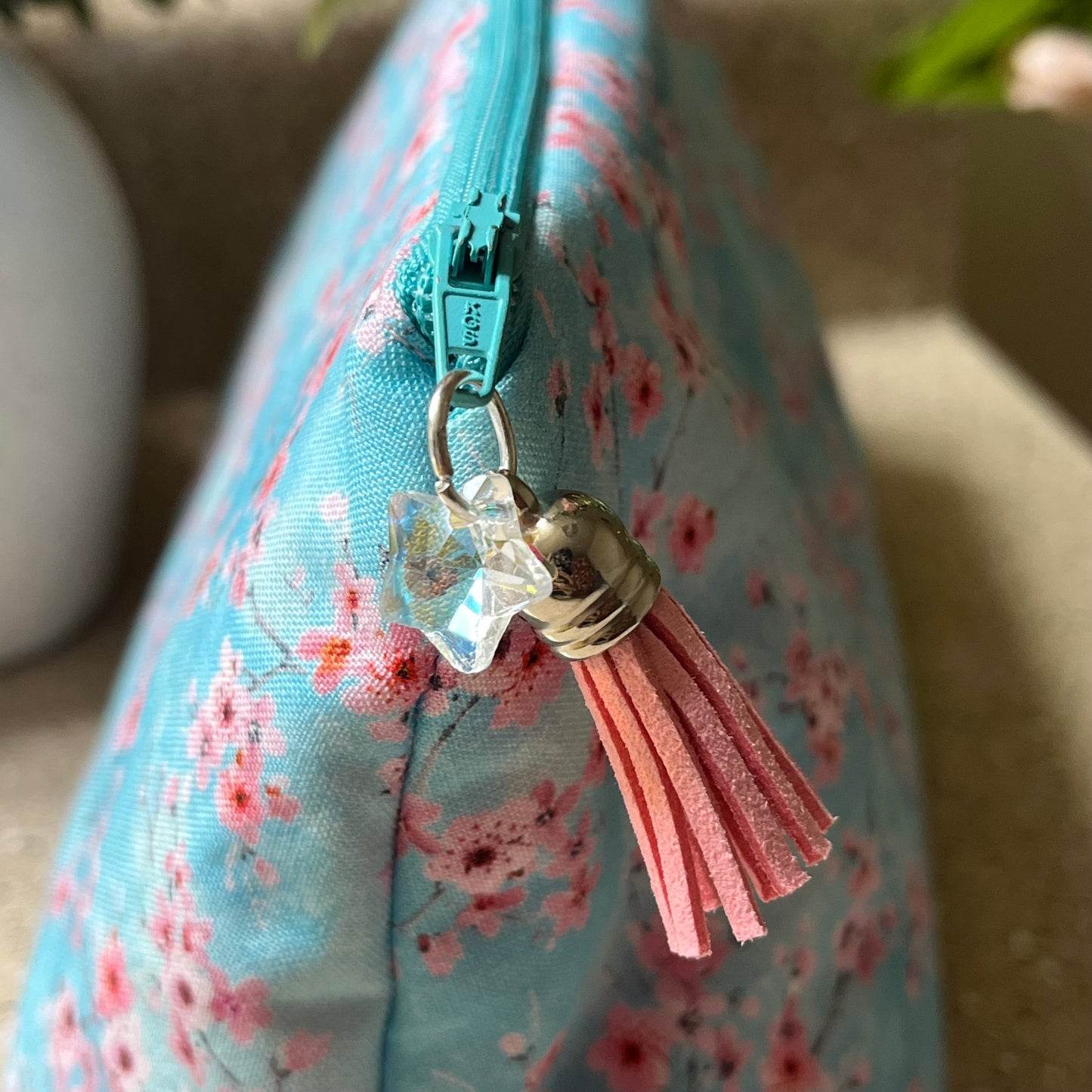 Cherry Blossom Cosmetic Bag