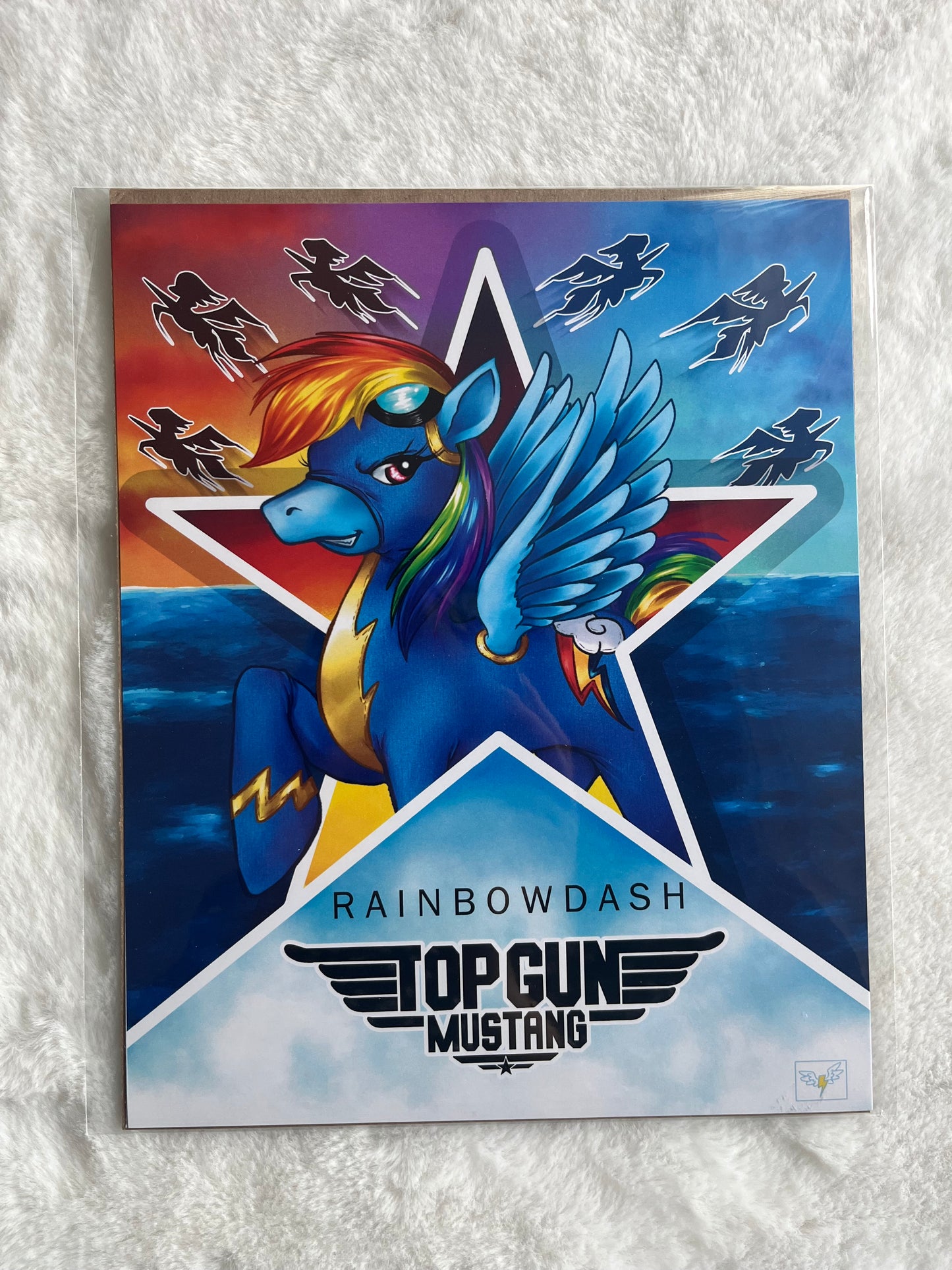 Top Gun Mustang Art Poster