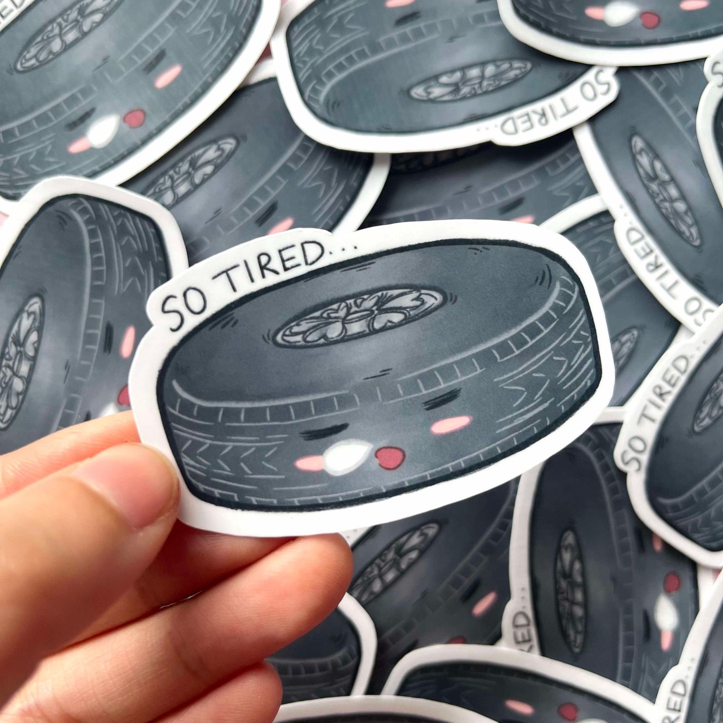 So TIREd Sticker