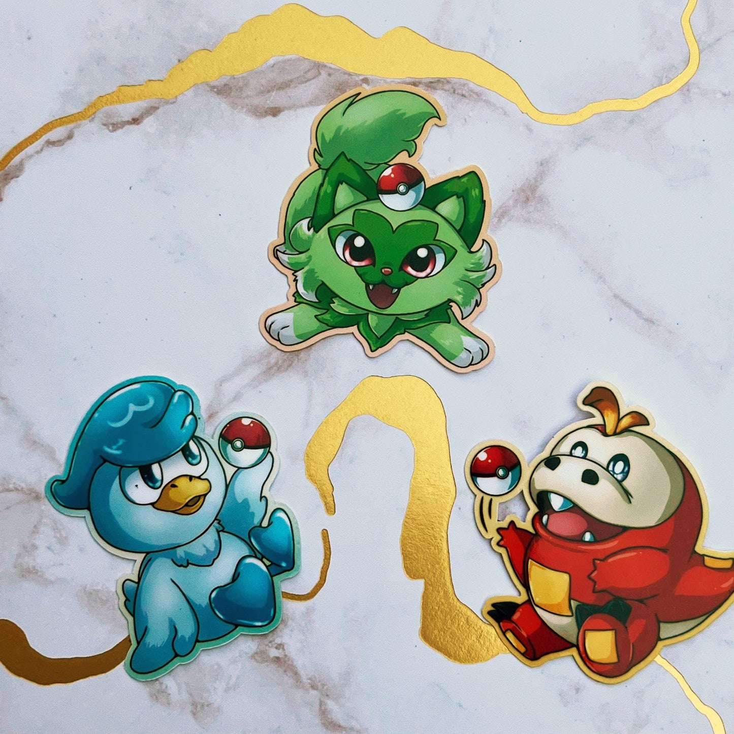 Pokémon Starter Stickers