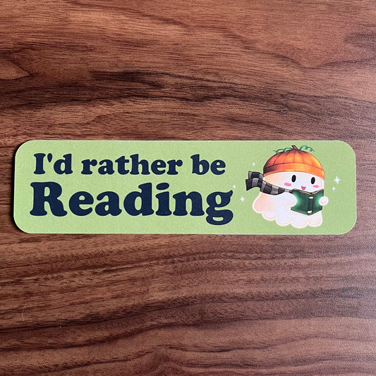 I'd Rather Be Reading Ghostie Bookmark
