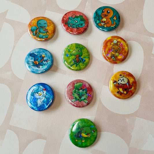 Pokemon Starter Buttons