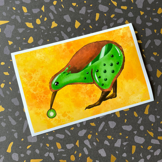 Kiwi Birb Mini Art Print