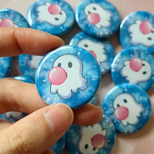Bubblegum Ghostie Button