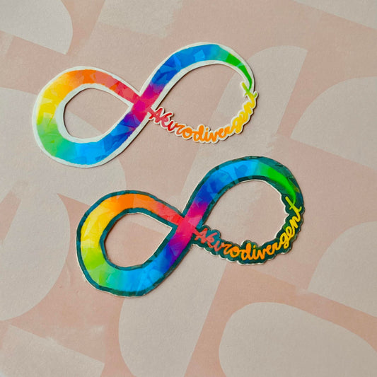 Holographic Neurodivergent Pride Sticker