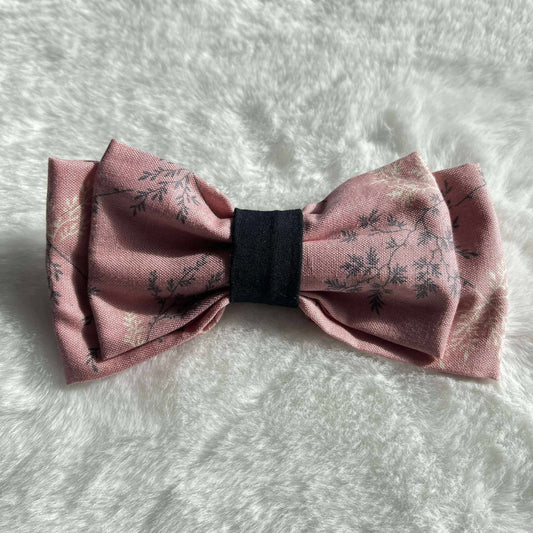 Pink Wintry hair bow