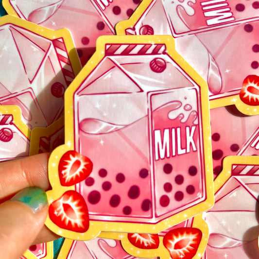 Milk Tea Vinyl Sticker