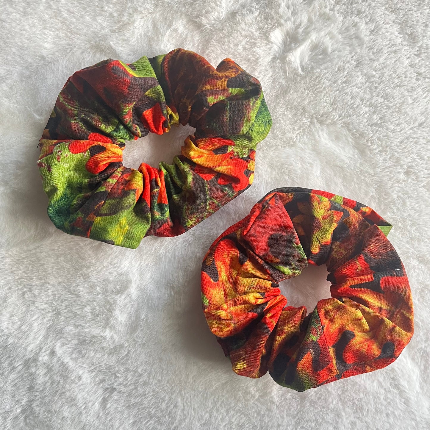 Autumn Leaves Scrunchies