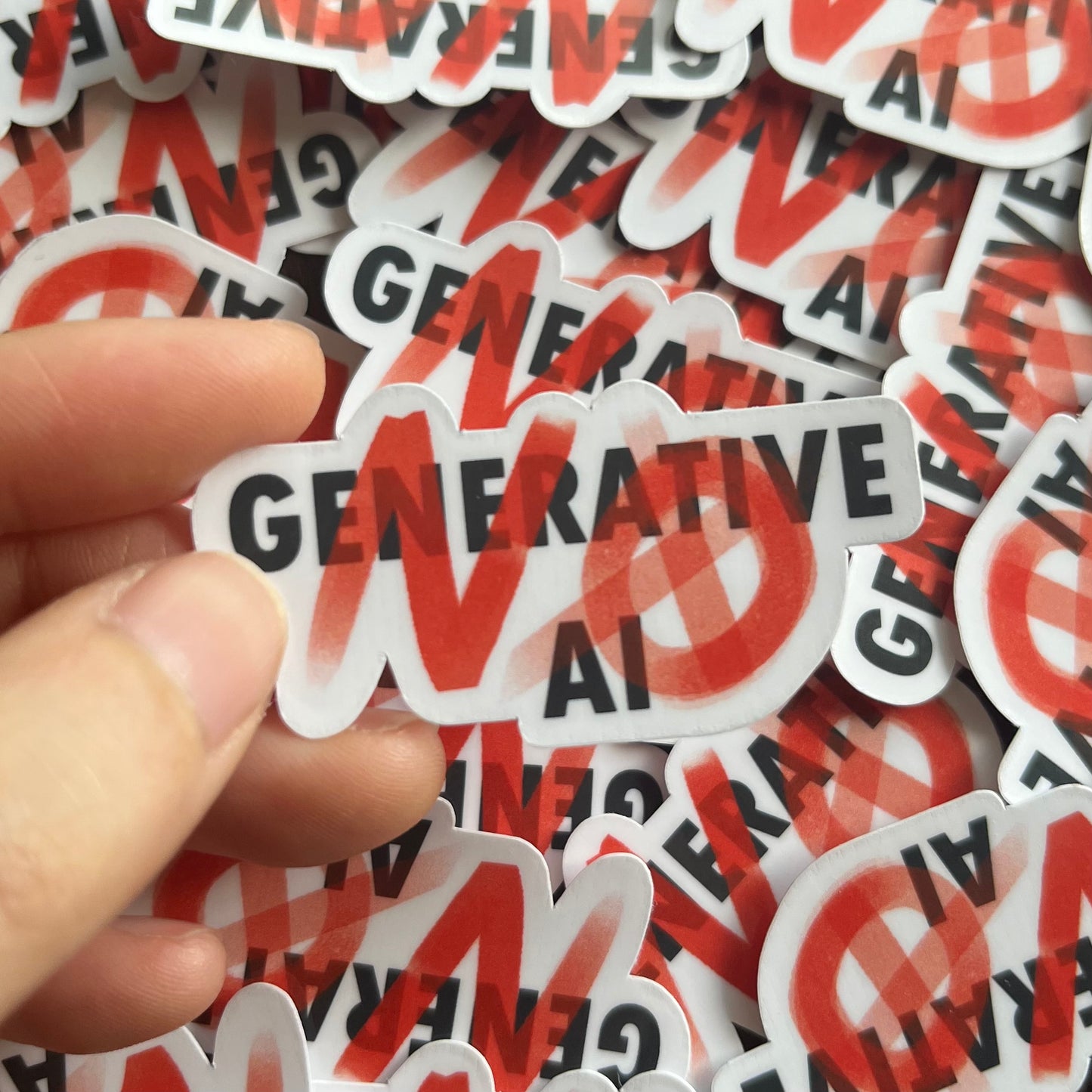 NO Gen AI Stickers