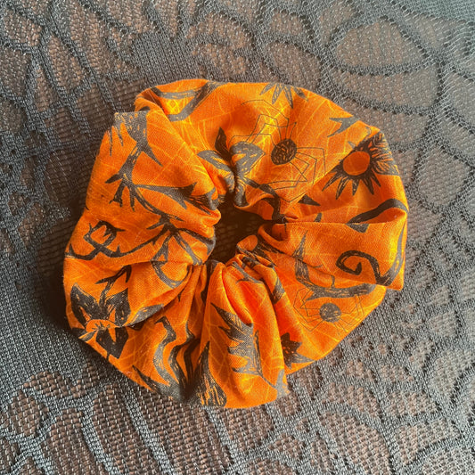 Orange Spooky Scrunchy