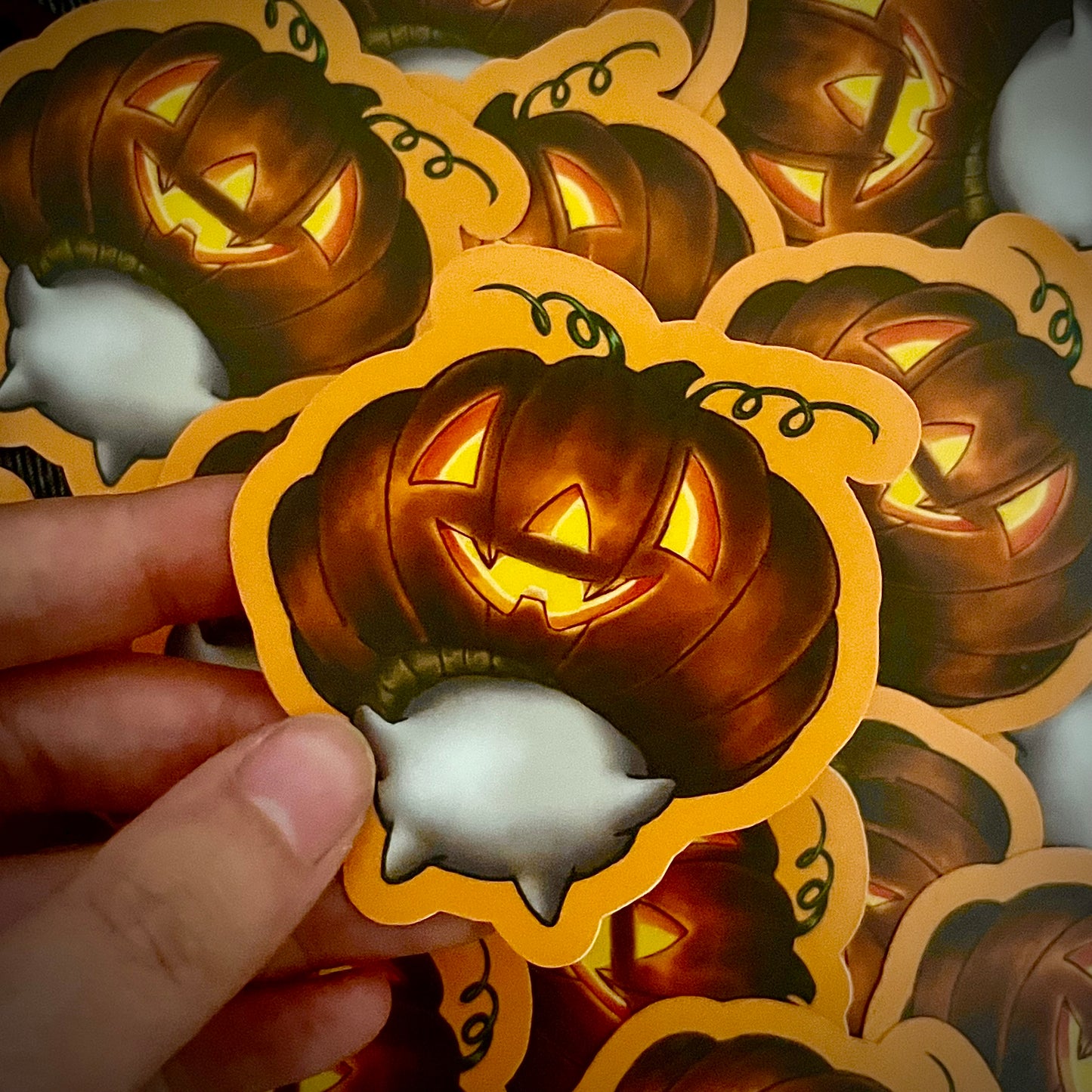 Pumpkin Head Sticker