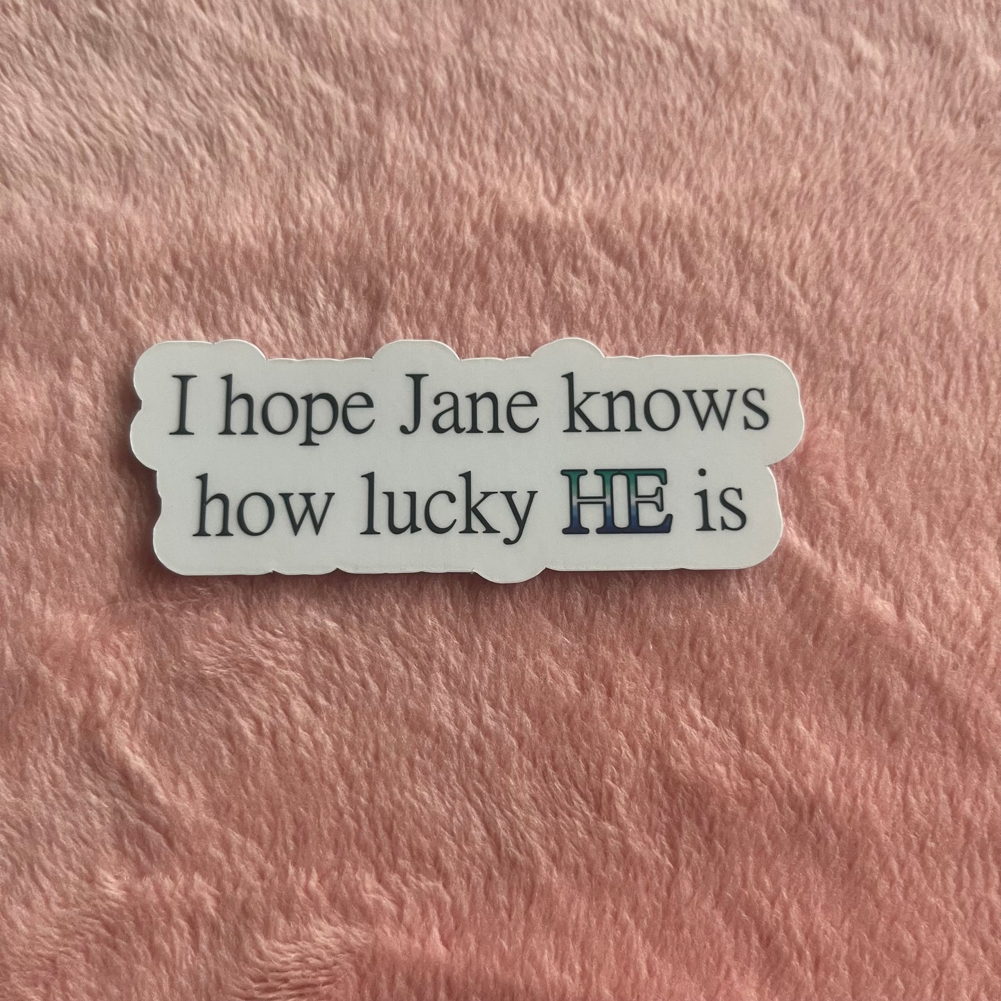 Jane Heated Rivalry Quote Sticker