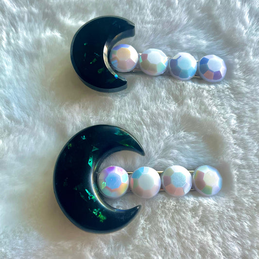 Moon Hair Clips