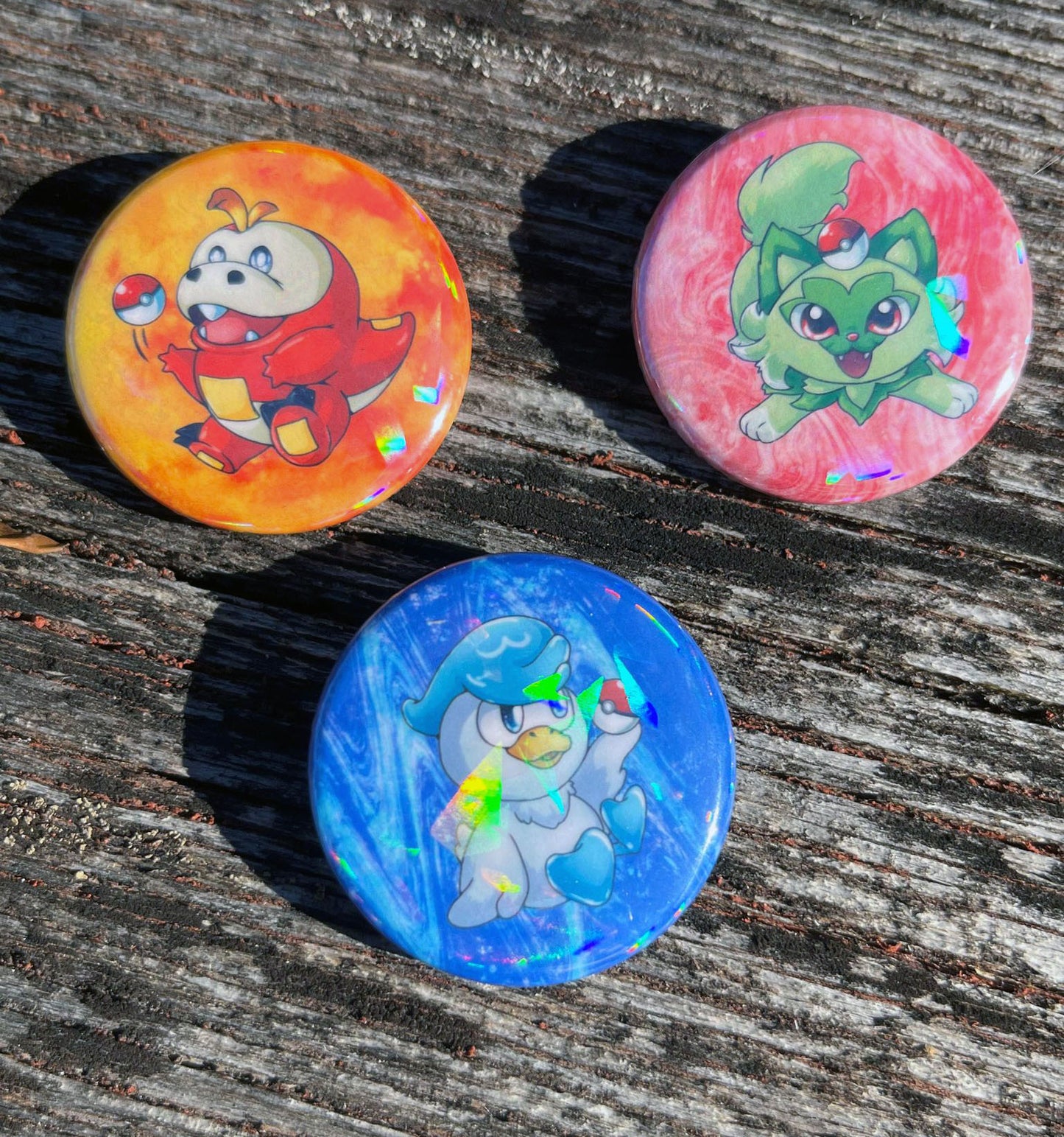 Pokemon Starter Buttons