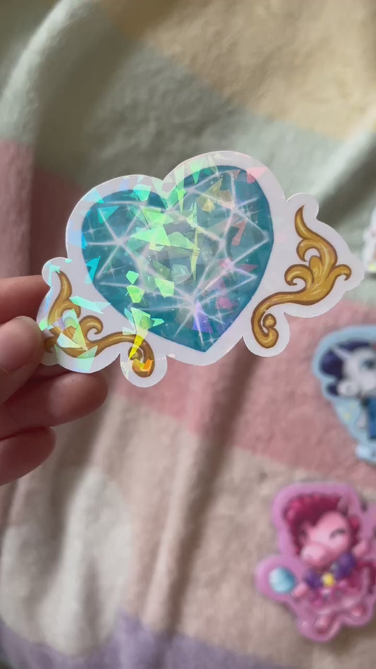 Crystal Heart Sticker